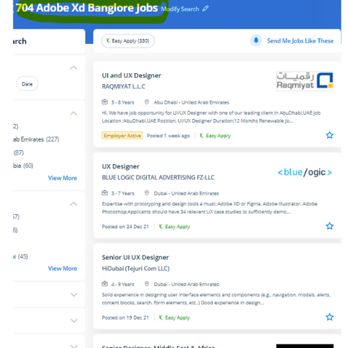 Adobe XD internship jobs in Cochin