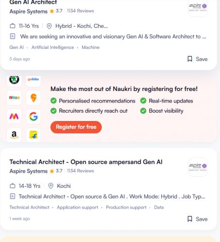 AI CRM Integration internship jobs in Cochin
