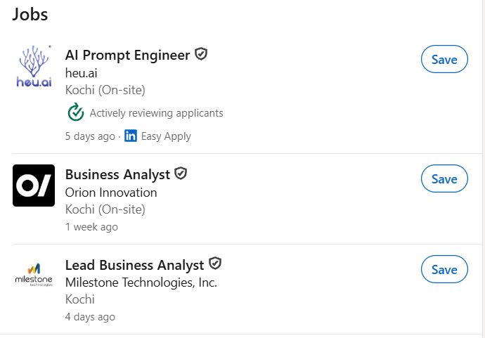 AI for Professionals internship jobs in Trivandrum
