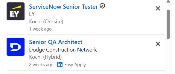 AI for Software Testing internship jobs in Trivandrum