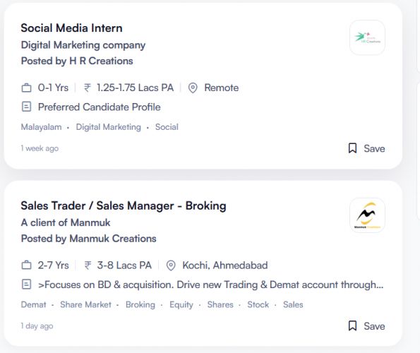 AI Video Creation internship jobs in Thrissur