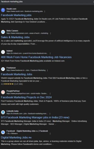 Facebook Marketing internship jobs in Trivandrum