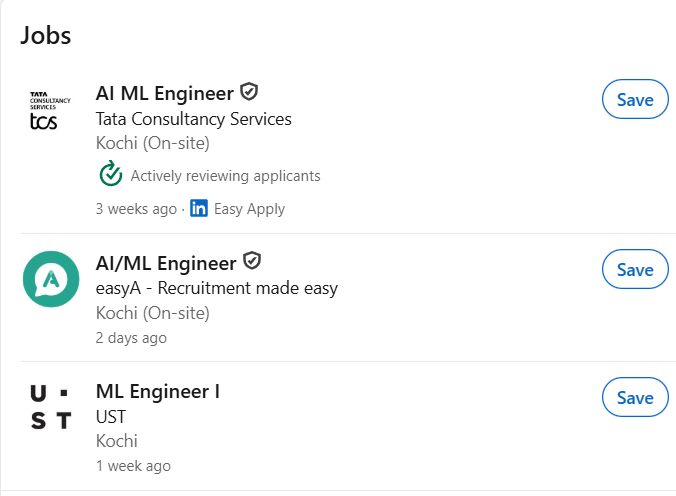 Machine Learning & Deep Learning internship jobs in Trivandrum