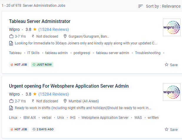 Server Administration internship jobs in Trivandrum
