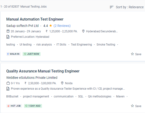 Software Testing (Manual) internship jobs in Cochin