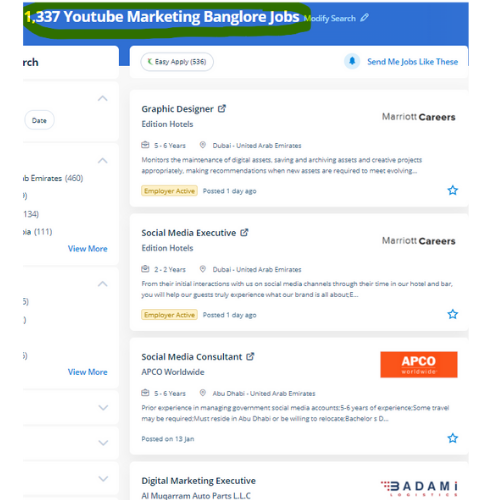 YouTube Marketing internship jobs in Cochin
